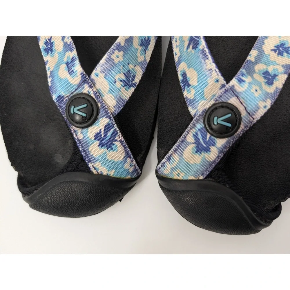 KEEN‎ Flip Flop Thong Sandal Waimea Floral Bumper Toe Womens size 6 Gorpcore